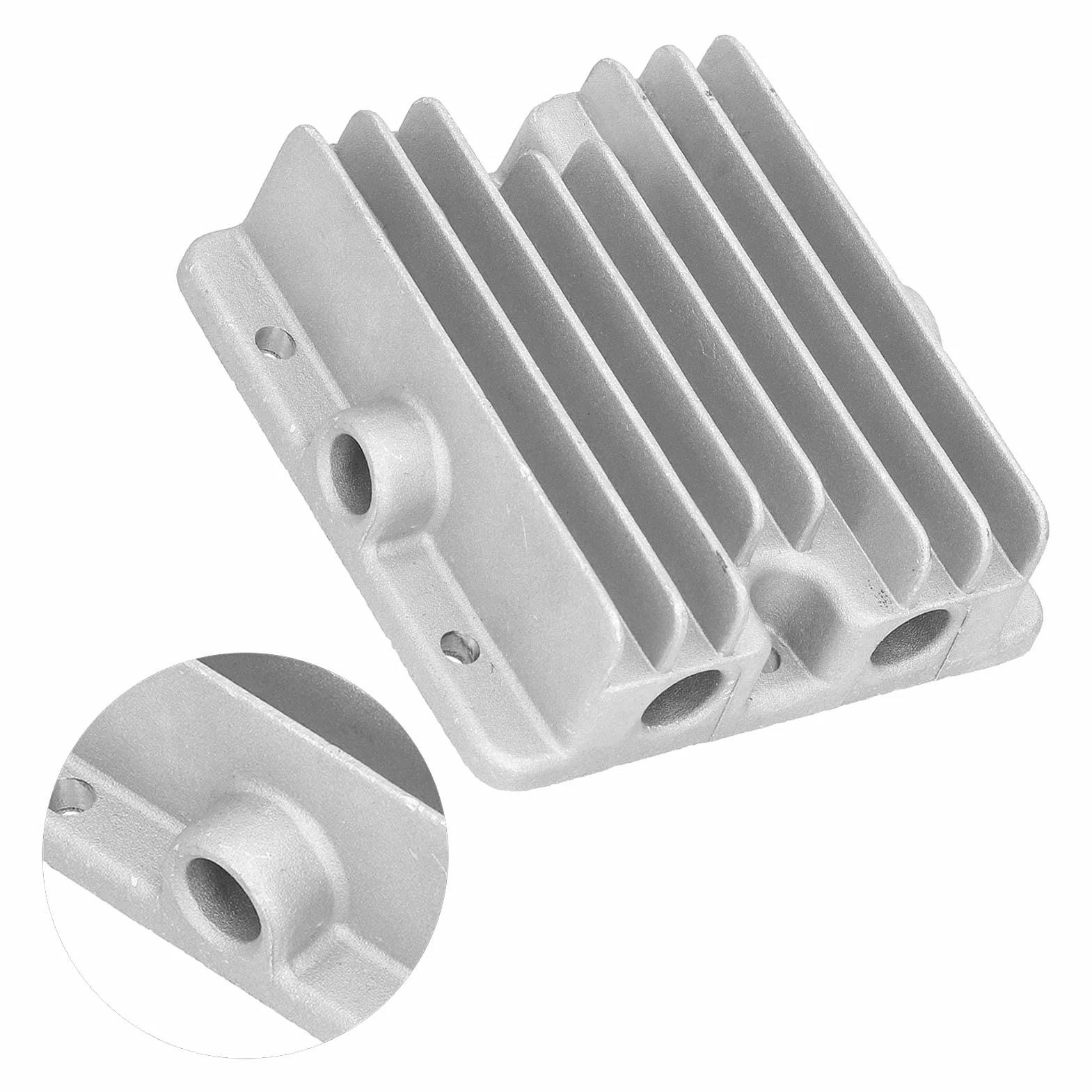 Aluminiowa Głowica Sprężarki Powietrza, Głowica Cylindra 550 W Aluminium Mocna i Wytrzymała Wygodne Elementy Wymienne Akcesoria do Głowicy Sprężarki Głowica Cylindra, do Starej