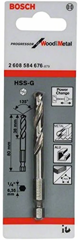 Bosch Accessories Wiertło centrujące HSS-G 80