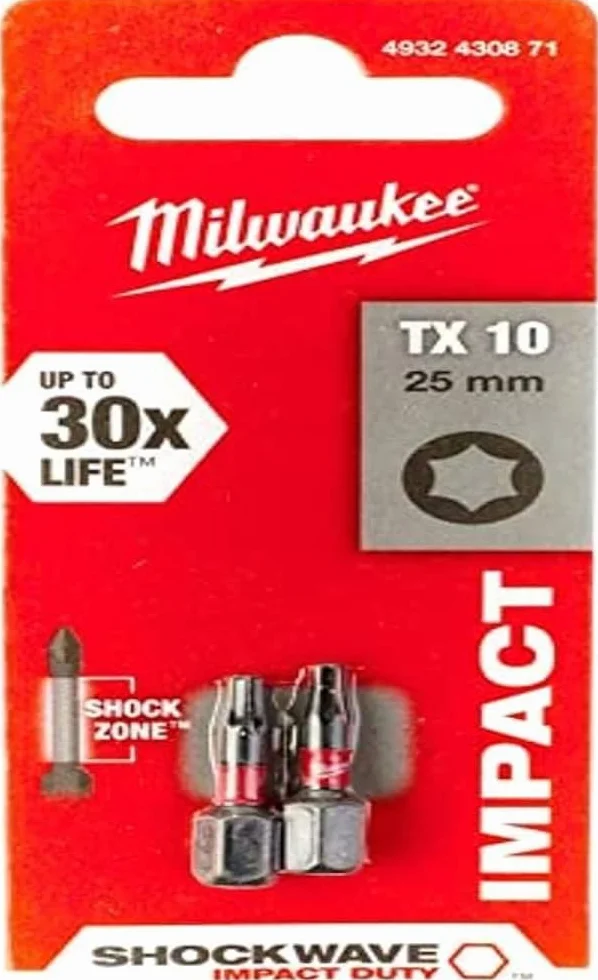 BIT udarowy TX10 x 25 mm 4932430871 Milwaukee (2 szt.)