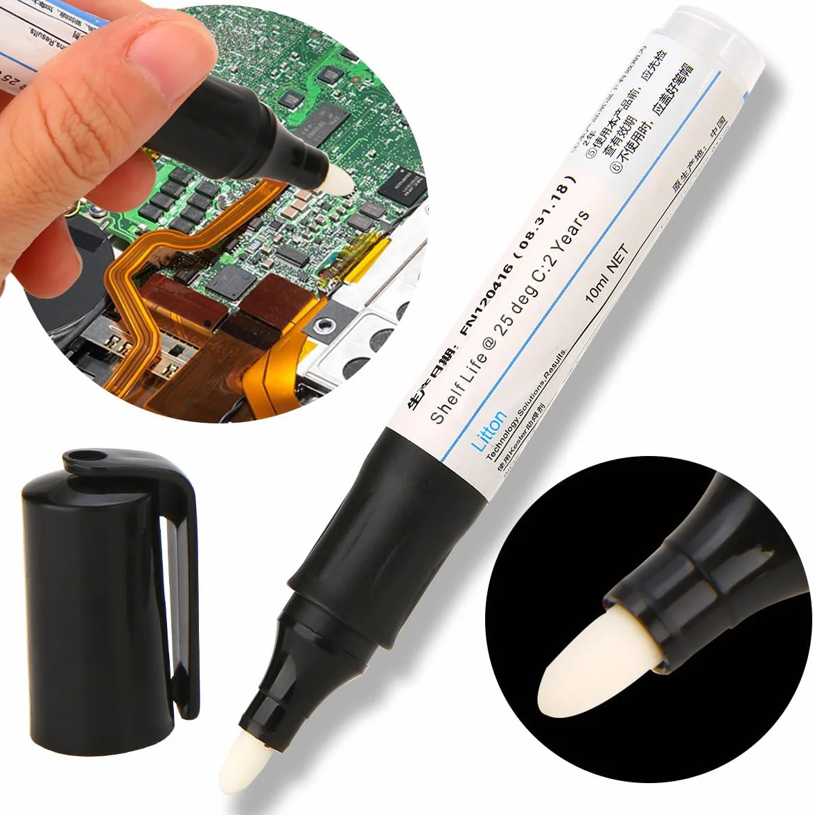951 Kolophonium Flussmittel Stift, PE Flussmittel Stift Flux Pen Low-Solids No-Clean Löten Für DIY Solder Power Hand Repair Tool 1 stück 13 cm