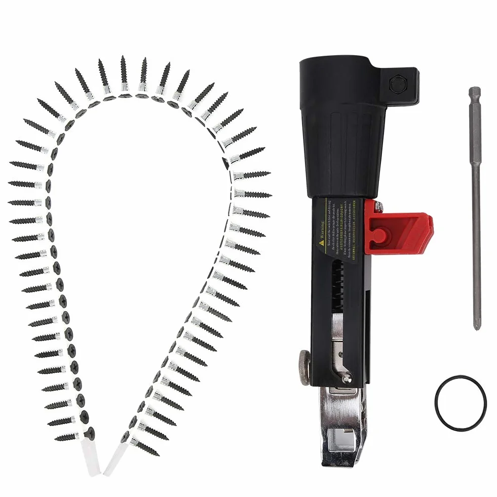 Adapter do pistoletu śrubowego automatyczny pistolet do gwoździ łańcuchowych wiertarka urządzenie do wkręcania śrub narzędzie do obróbki drewna do gwoździ, wiertarki