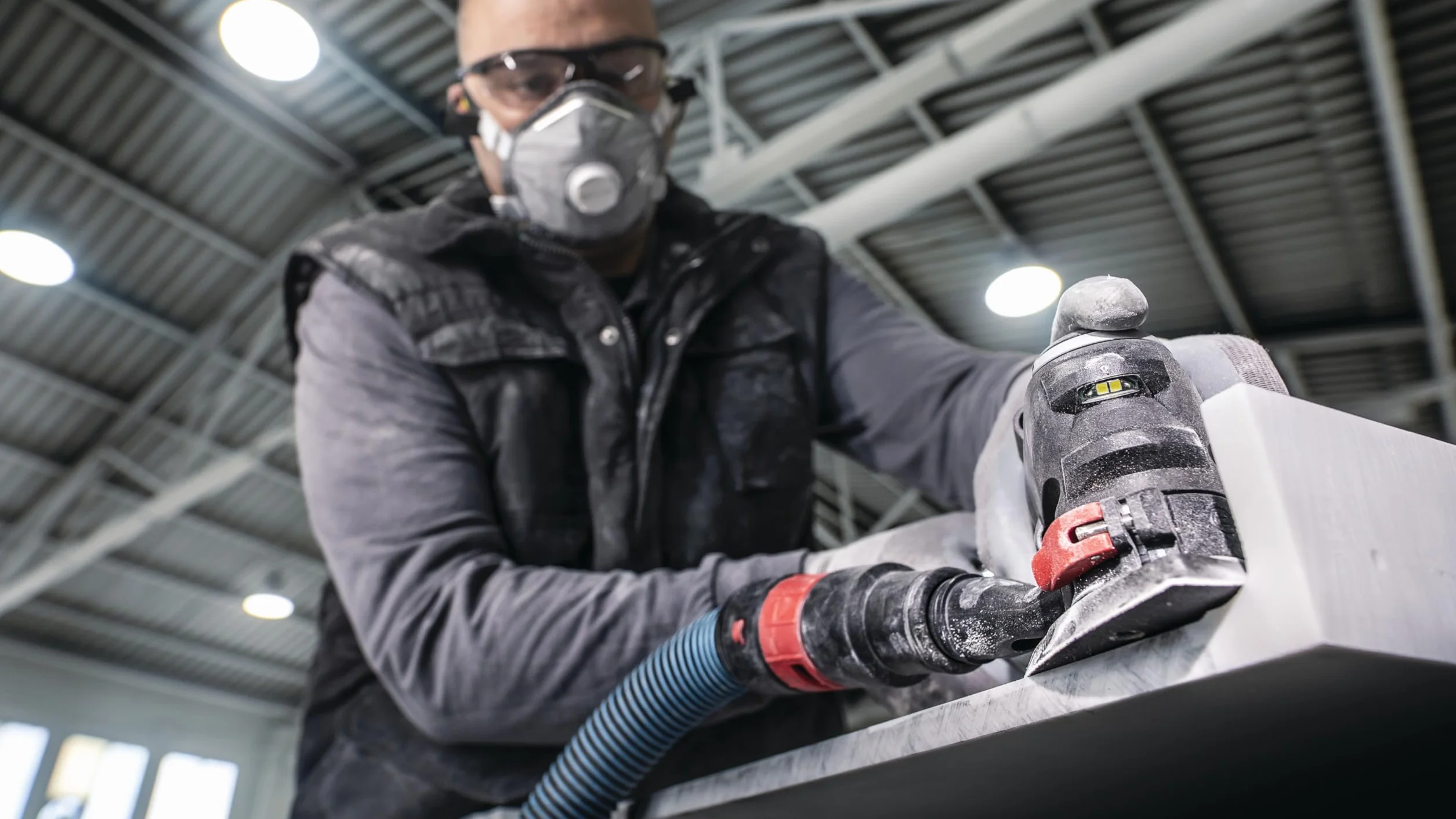 Bosch 5x Arkusz ścierny PRO Plastic and Hard Stone F355 (do Beton, Twardy kamień, Ø 93x93 mm, Ziarnistość 240, Professional Akcesoria Narzędzie wielofunkcyjne, Szlifierka delta)